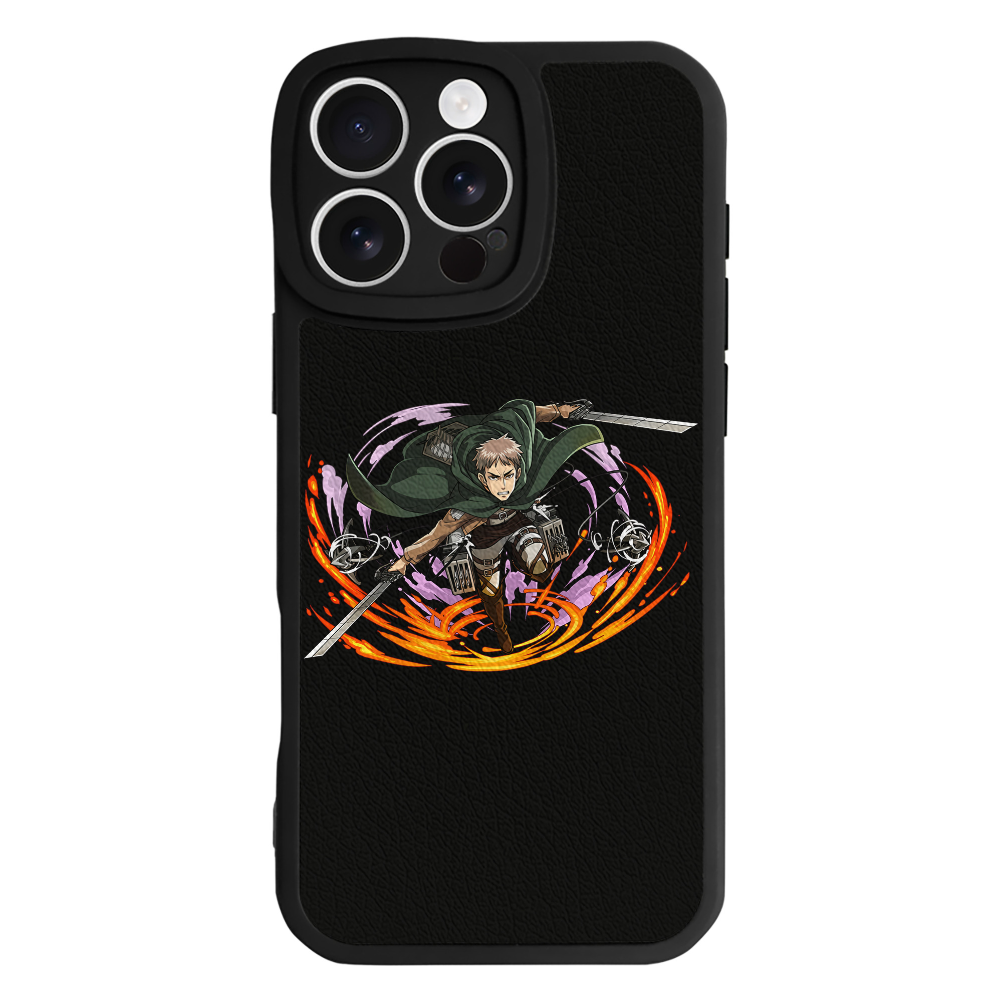 （画像用） 進撃の巨人 ジャン・キルシュタイン Attack on Titan Jean Kirstein 【iPhone 16シリーズ対応】シリコンスマホケース（レザー調） 材質：シリコン